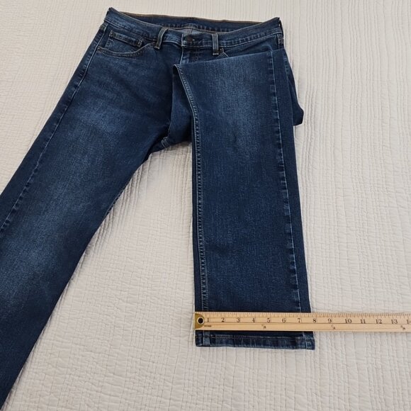 Levi's 506 Jeans Men's 33x32 Medium Wash Comfort Stretch Straight Leg Mid-Rise - Picture 13 of 16